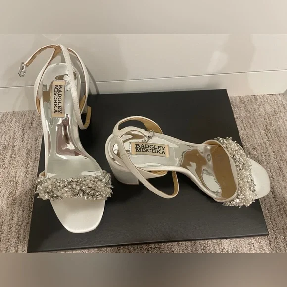 Embellished Satin Badgley Mischka Clara Badgley Mischka Clara